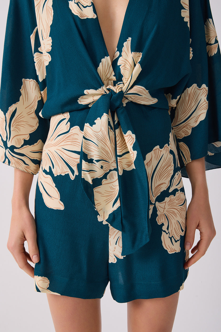 Pétala Verde Print Romper_5