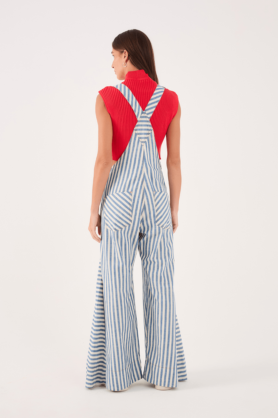Denim Stripe Twill Overall