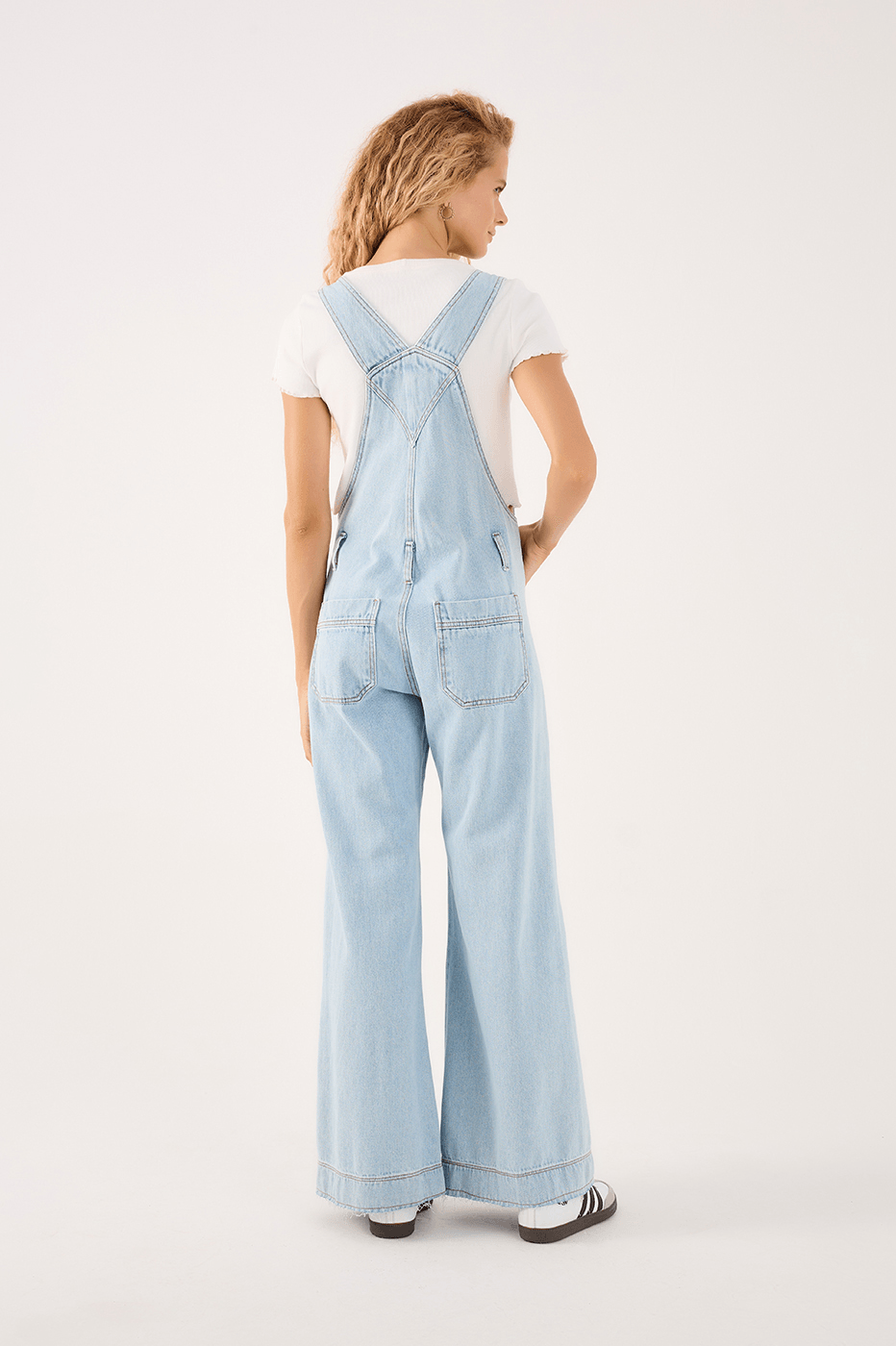 Signature-Detail Denim Overall
