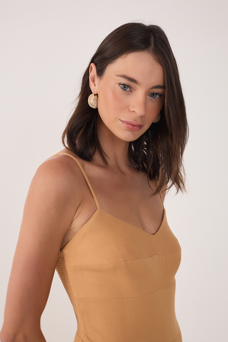 Smocked-Back Jumpsuit