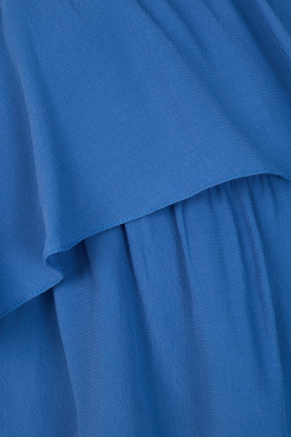 Blue Layered Bodice Pockets Crepe Jumpsuit_6