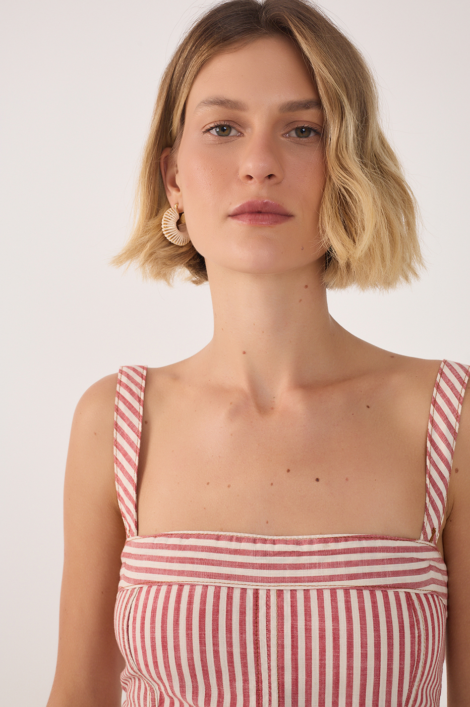 Red Stripes Removable Straps Jumpsuit_4