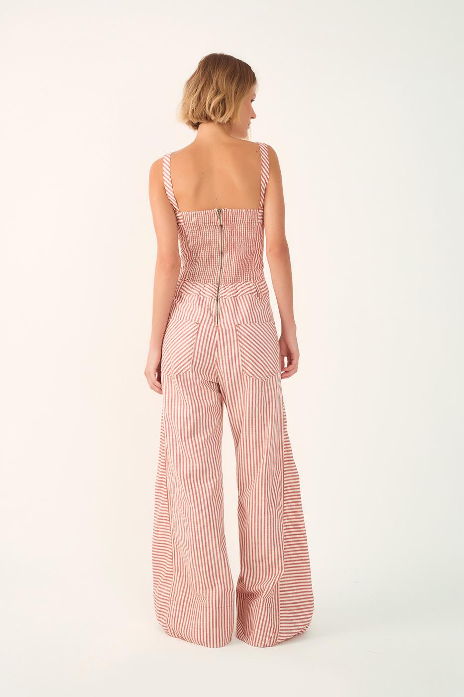 Red Stripes Removable Straps Jumpsuit_6