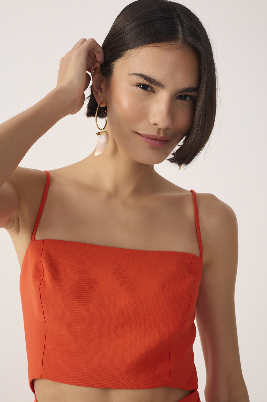 Red Cut-Out Side Tie Romper_5