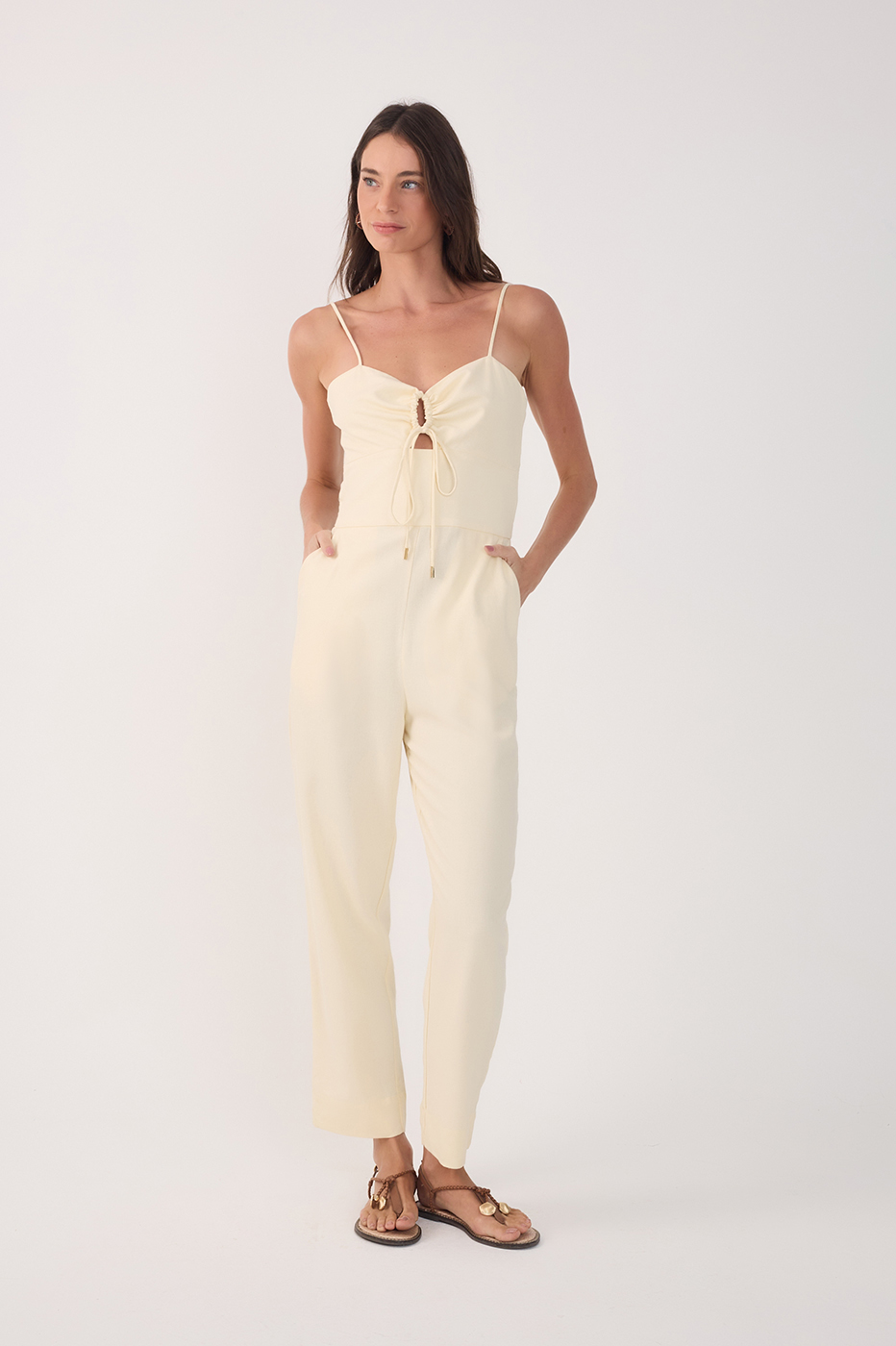 Linen Cutout Bust Jumpsuit_2