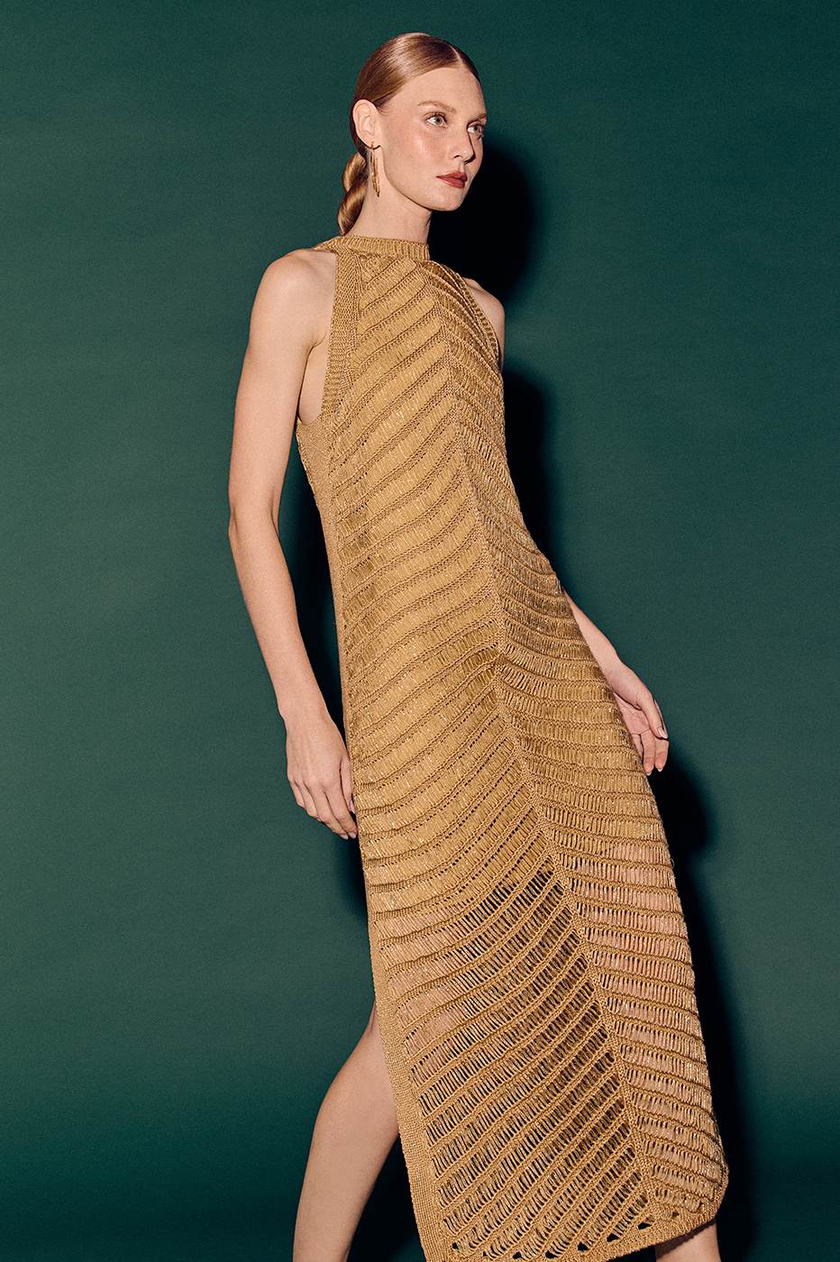 Lurex Resort Knit Dress