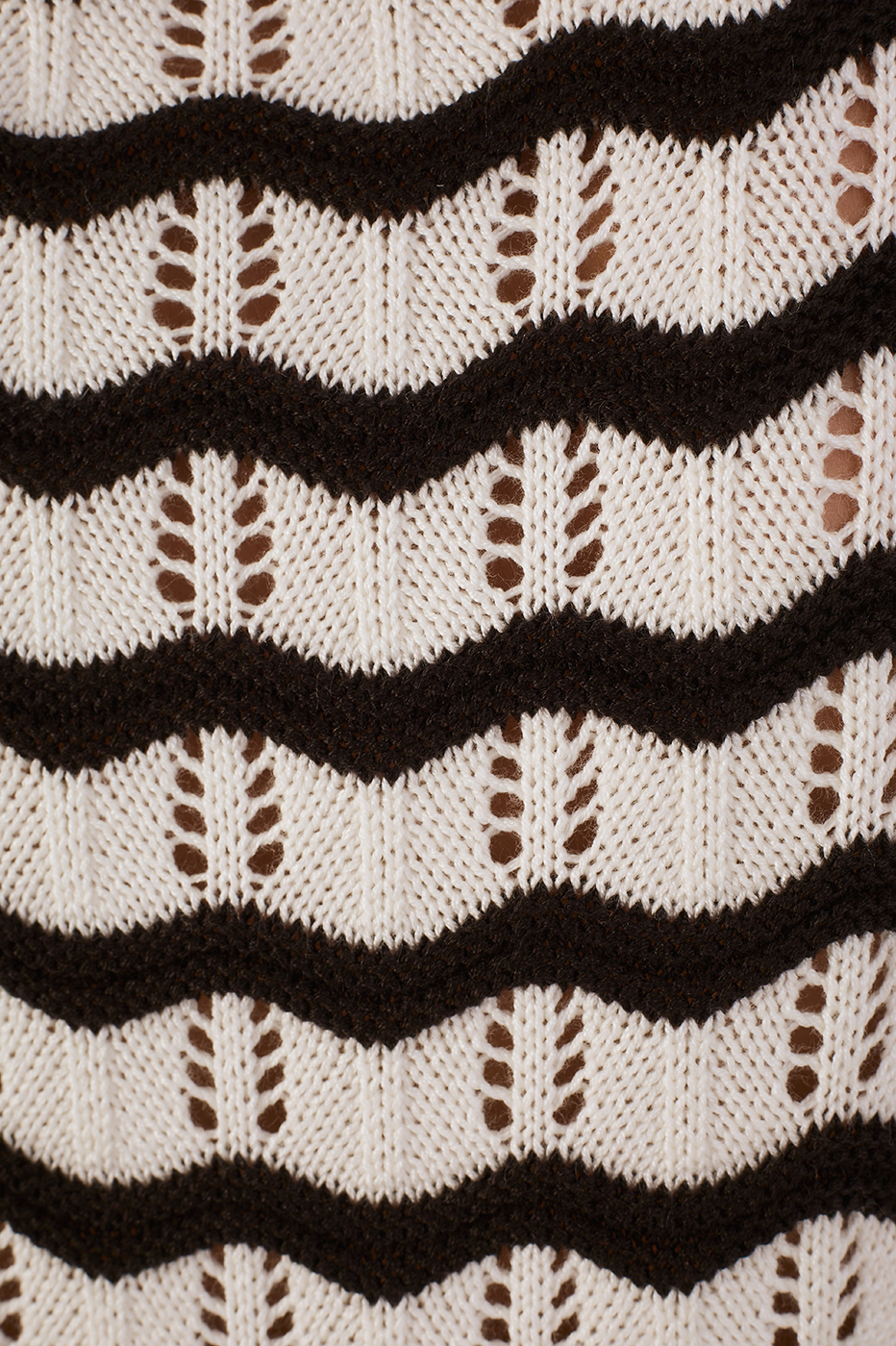 Black Ondas Crew Neck Sleeveless Tricot Vest_6