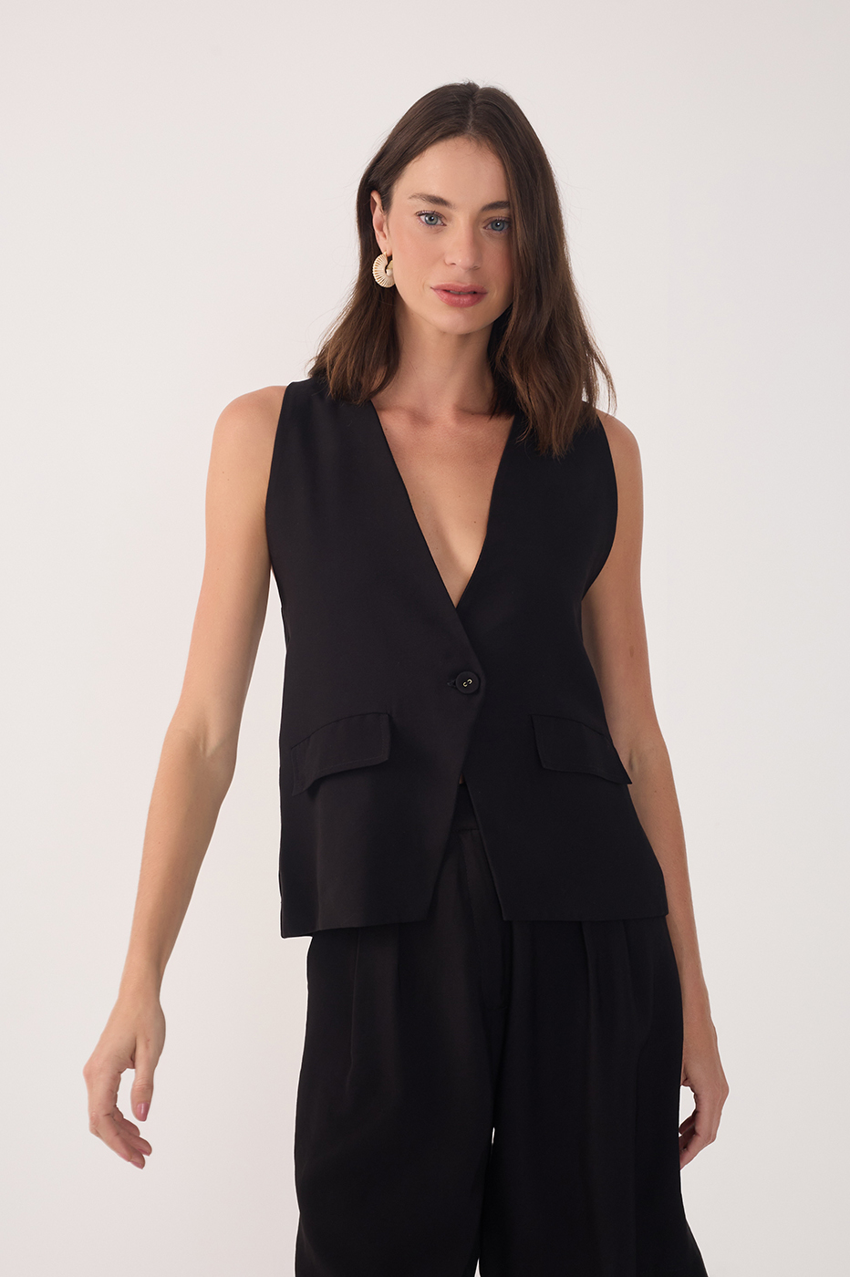 Elongated Back Elastic Vest_2