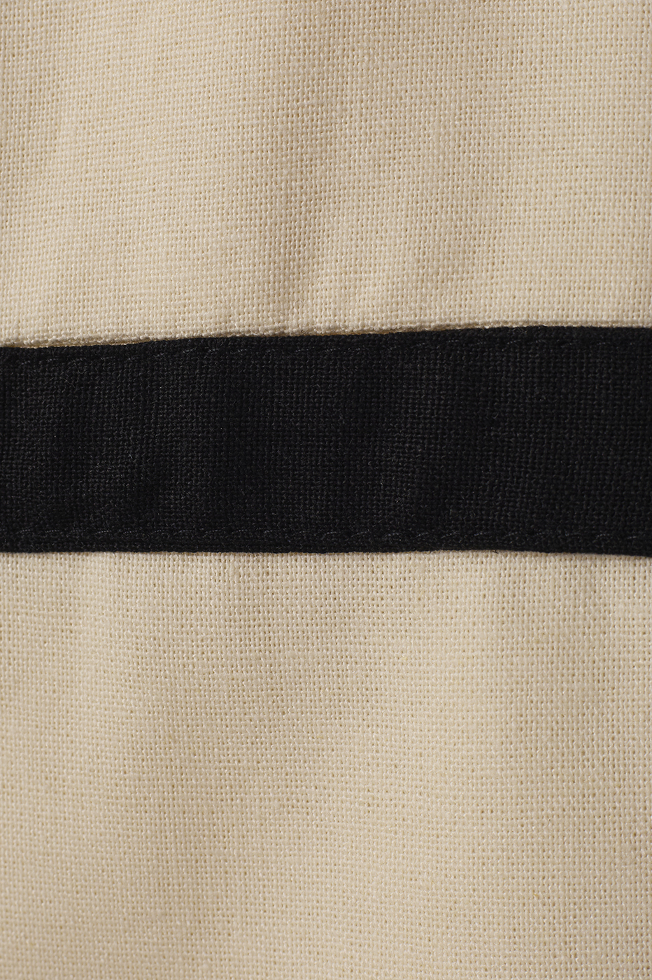Beige Bicolor Open Front Sleeveless Linen Vest_6