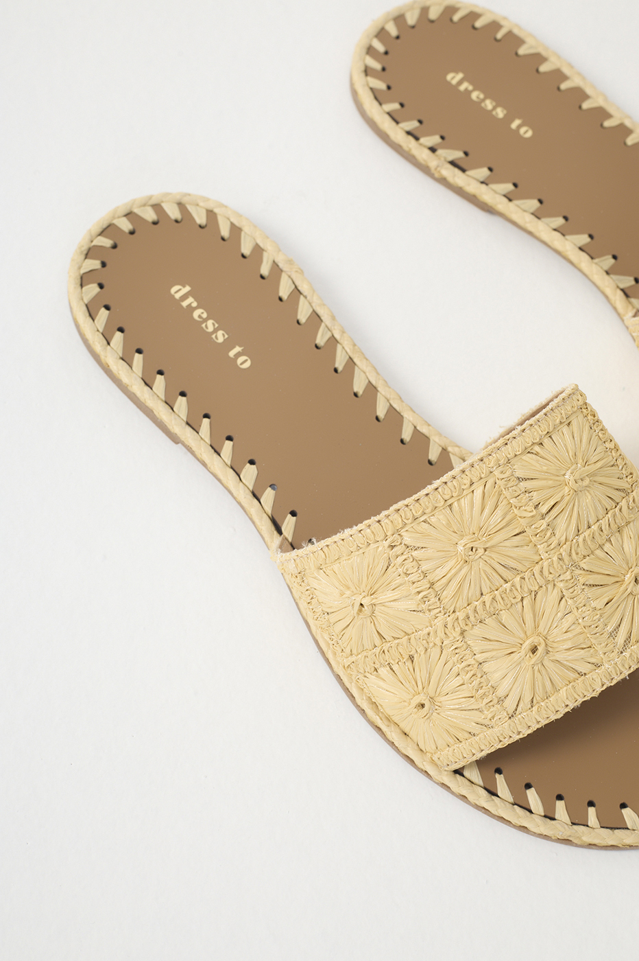 Beige Frescor Flat Sandals