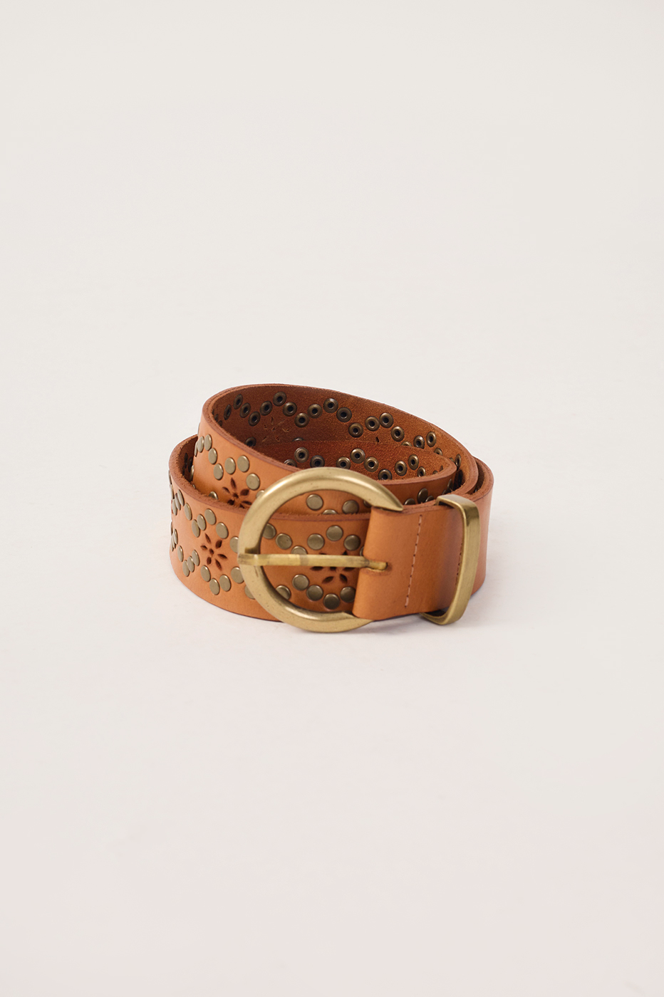 Ochre Boho Leather Belt_3