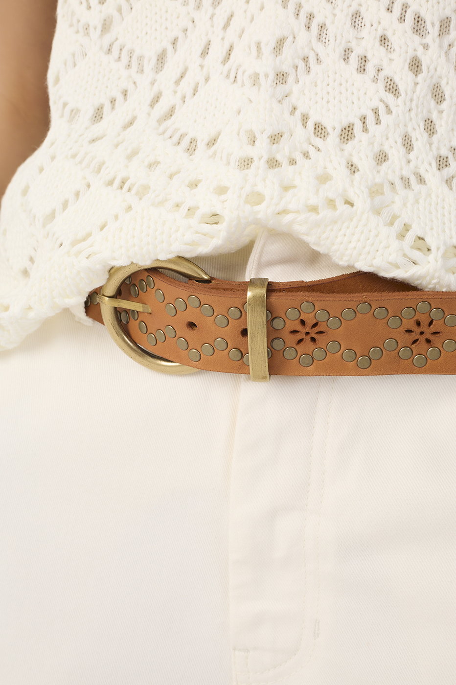 Ochre Boho Leather Belt_6