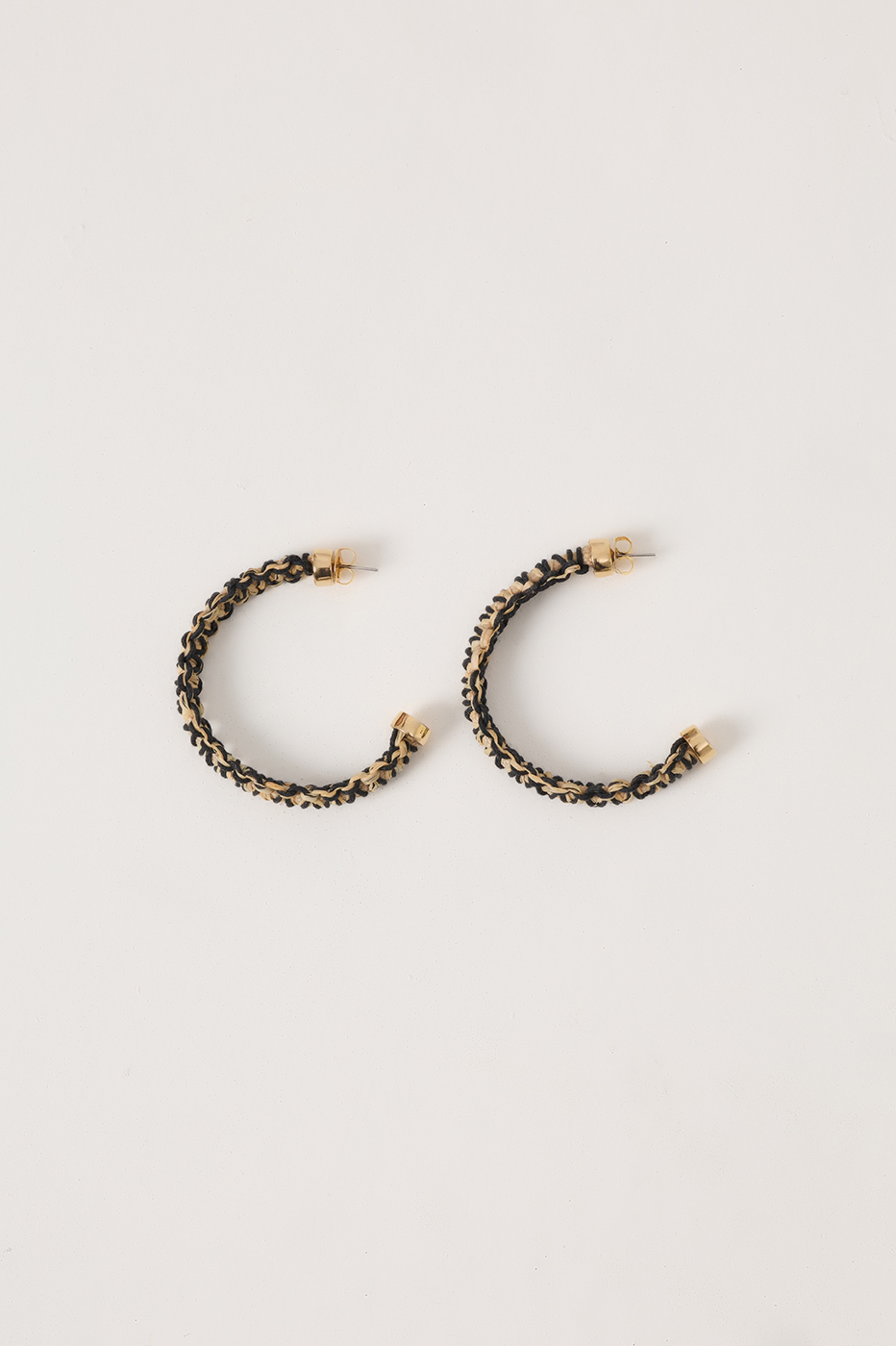 Bicolor Crochet Hoop Earrings