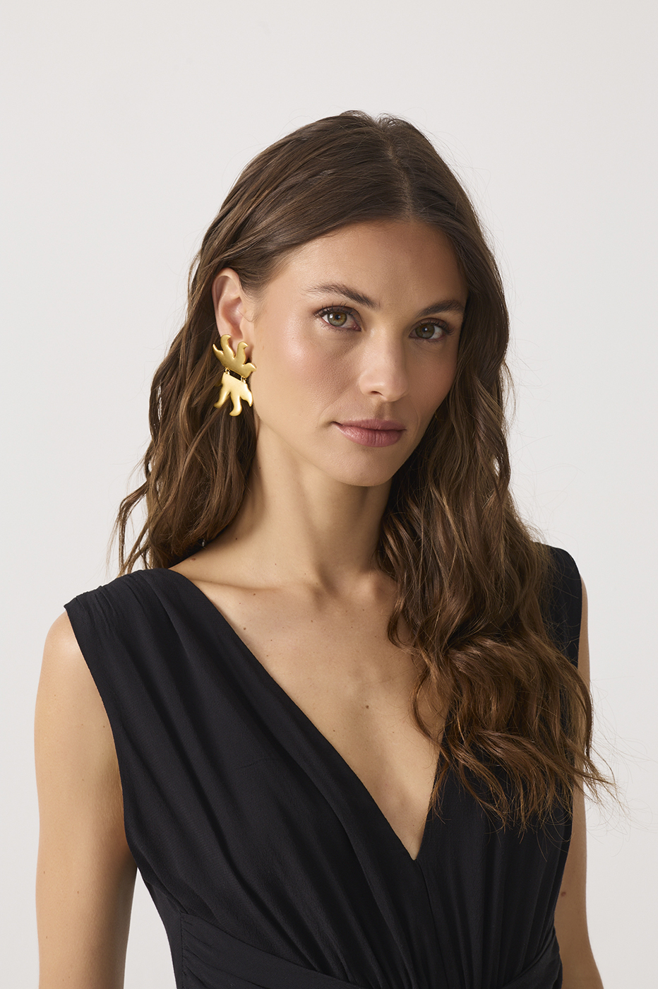 Golden Alvorecer Hinged Two-Piece Earrings_2