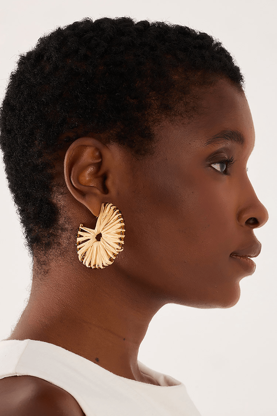 Infinity Straw Hoop Earrings