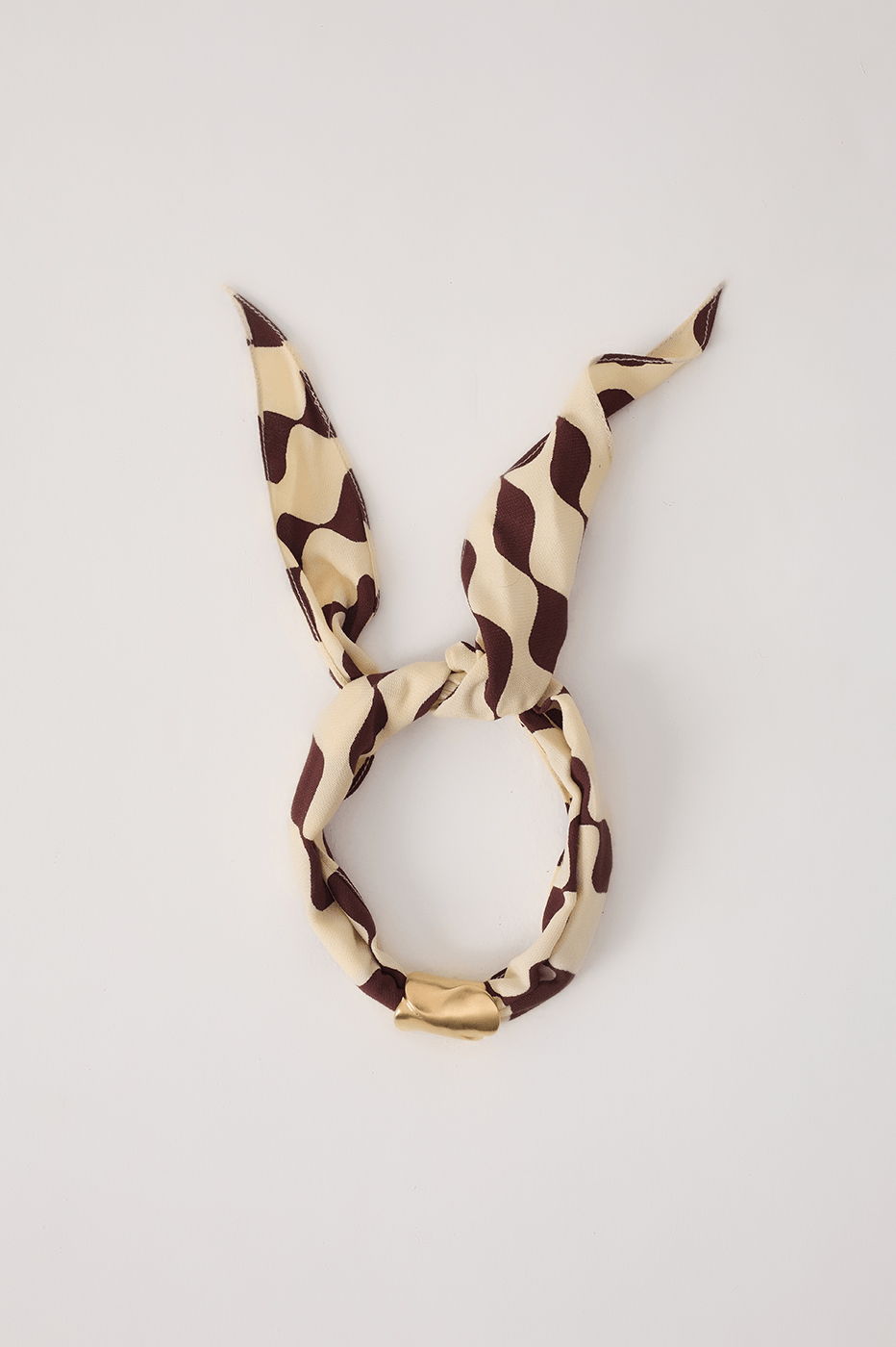 Brown Bossa Nova Scarf Tassel Necklace