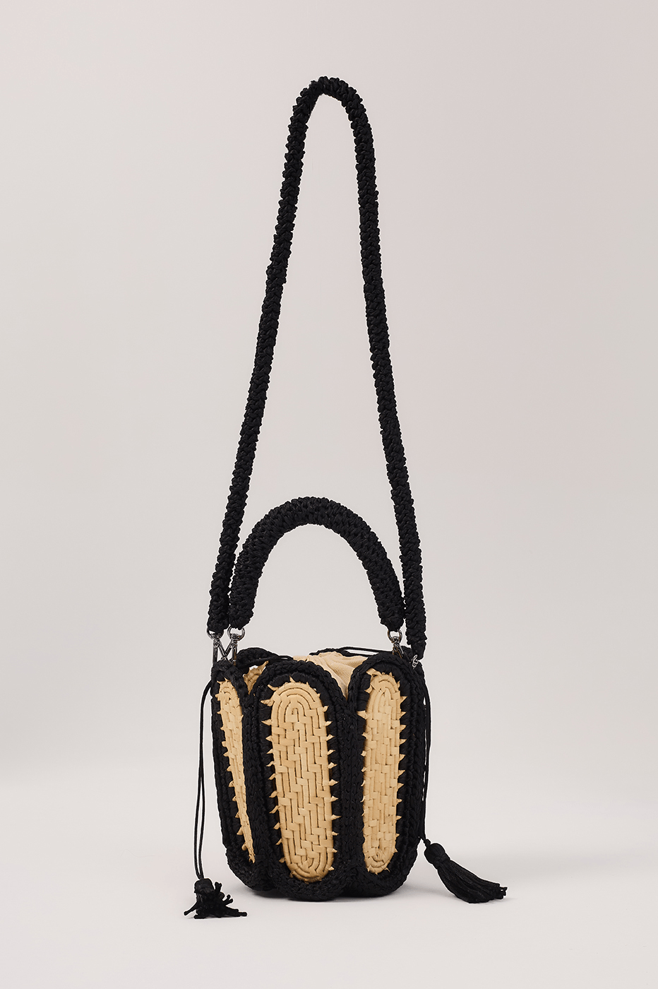 Black Lampa Straw Bag_5