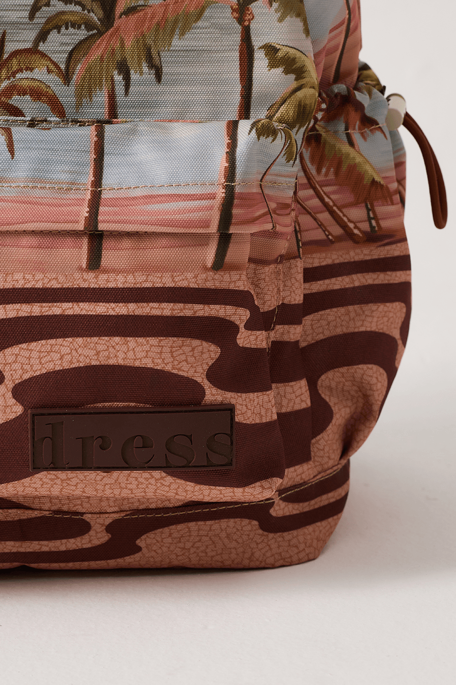 Multicolor Fim De Tarde Front Side Pockets Backpack_4