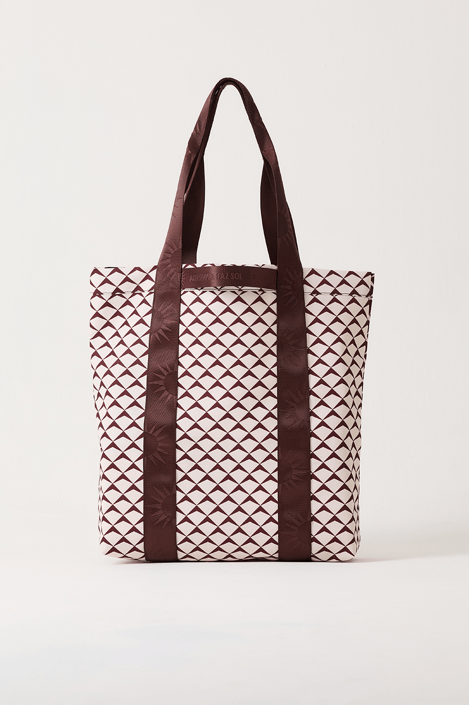 Brown Asa Delta Inside Pocket Tote Bag_4