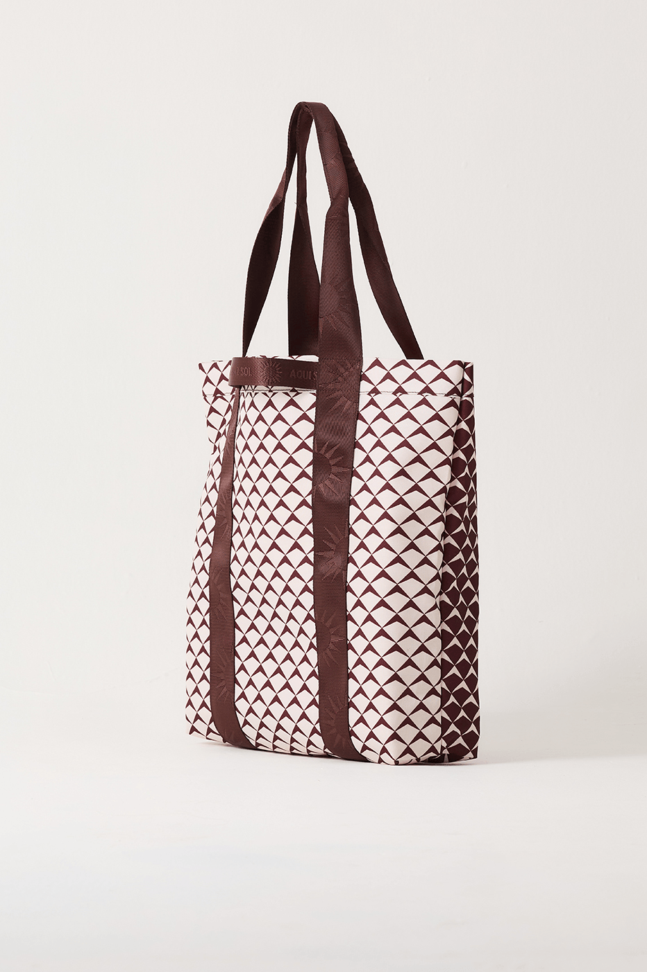 Brown Asa Delta Inside Pocket Tote Bag_5