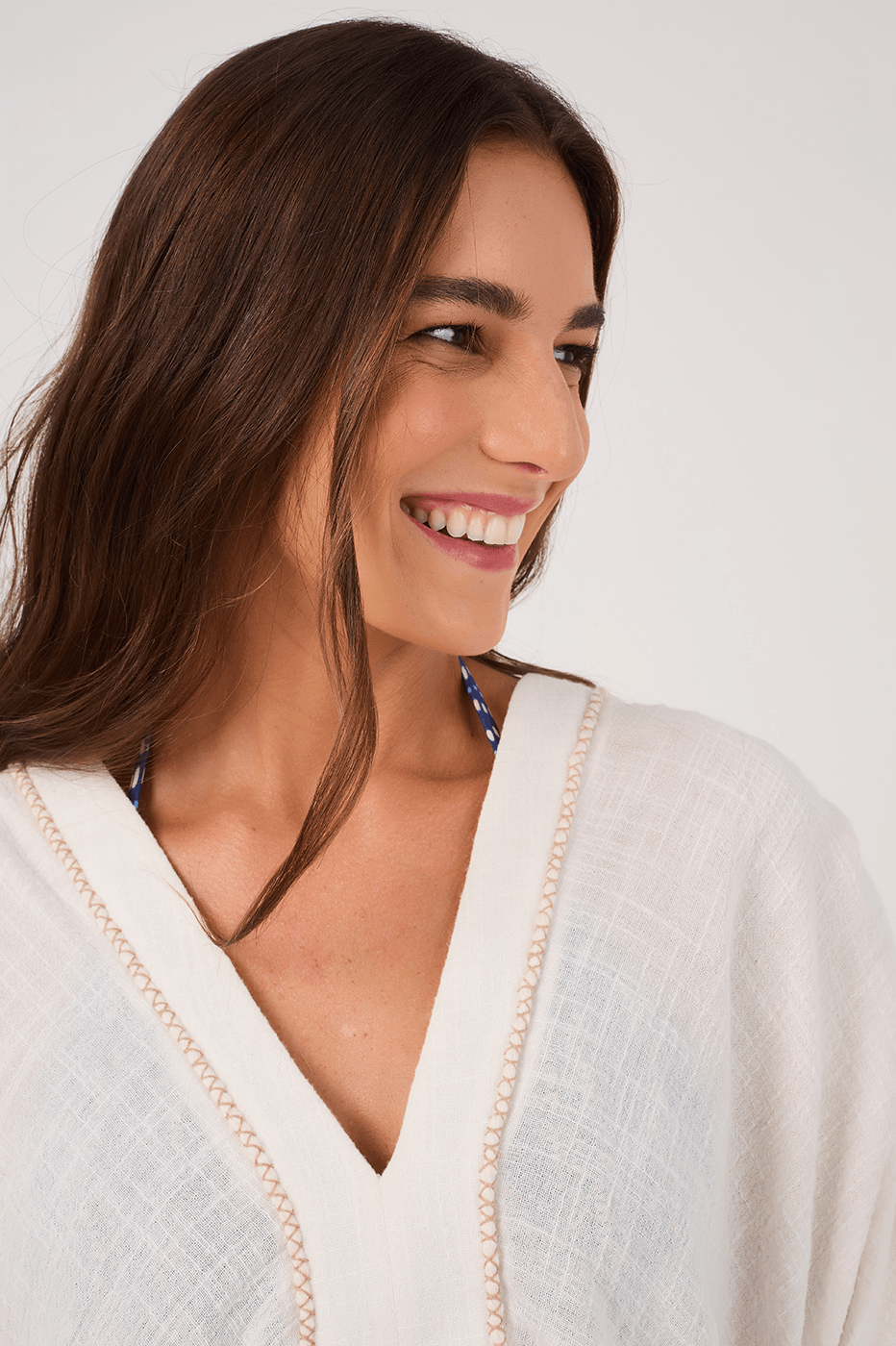 Embroidered Gauze Dress