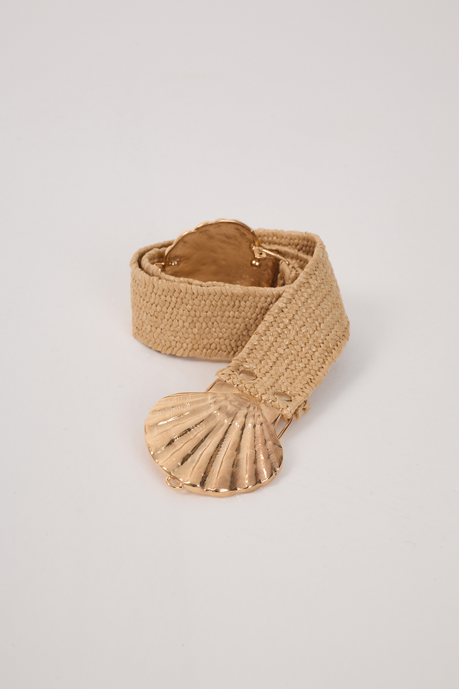 Beige Scallop Shell Belt_1