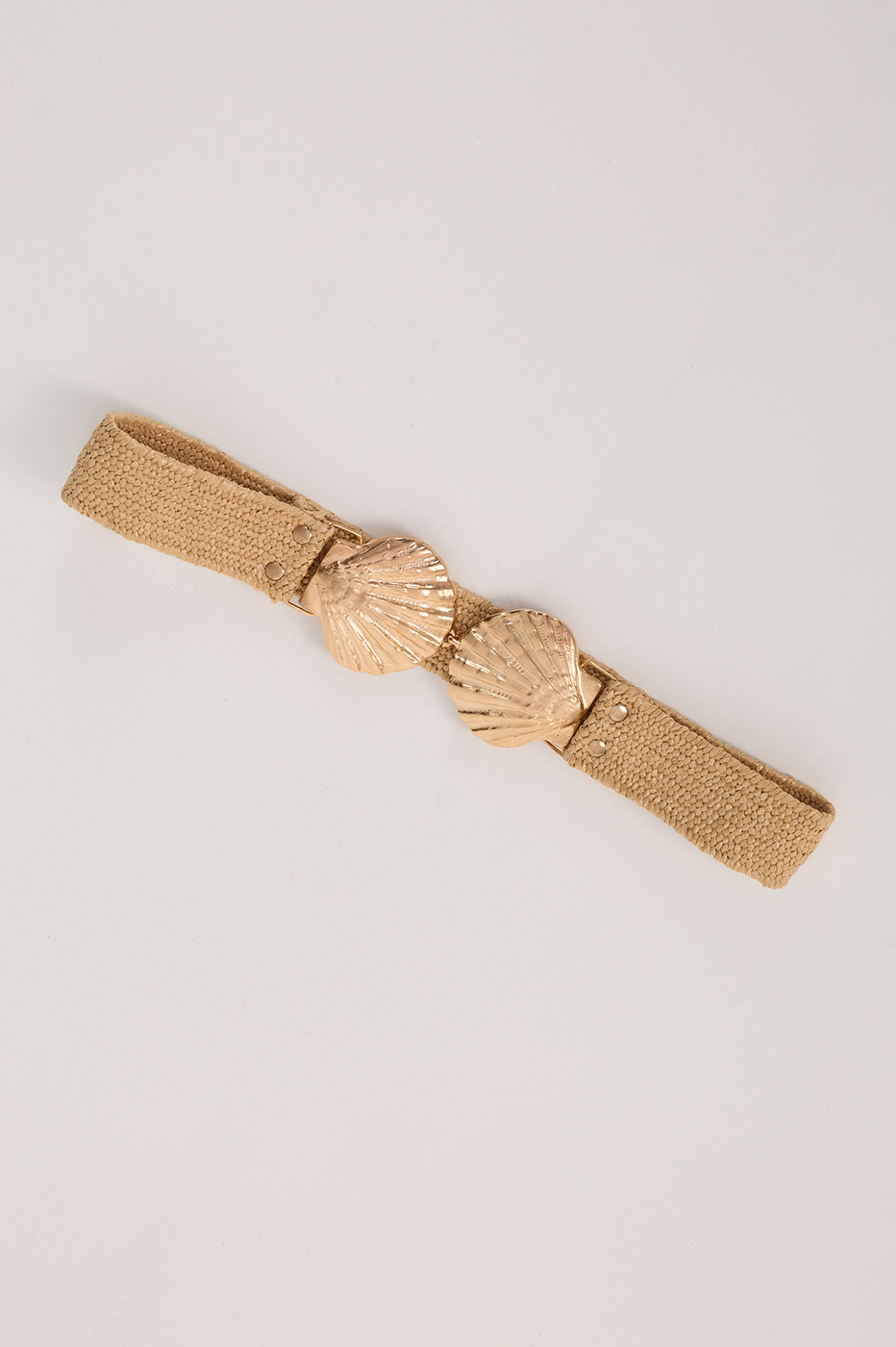 Beige Scallop Shell Belt_3