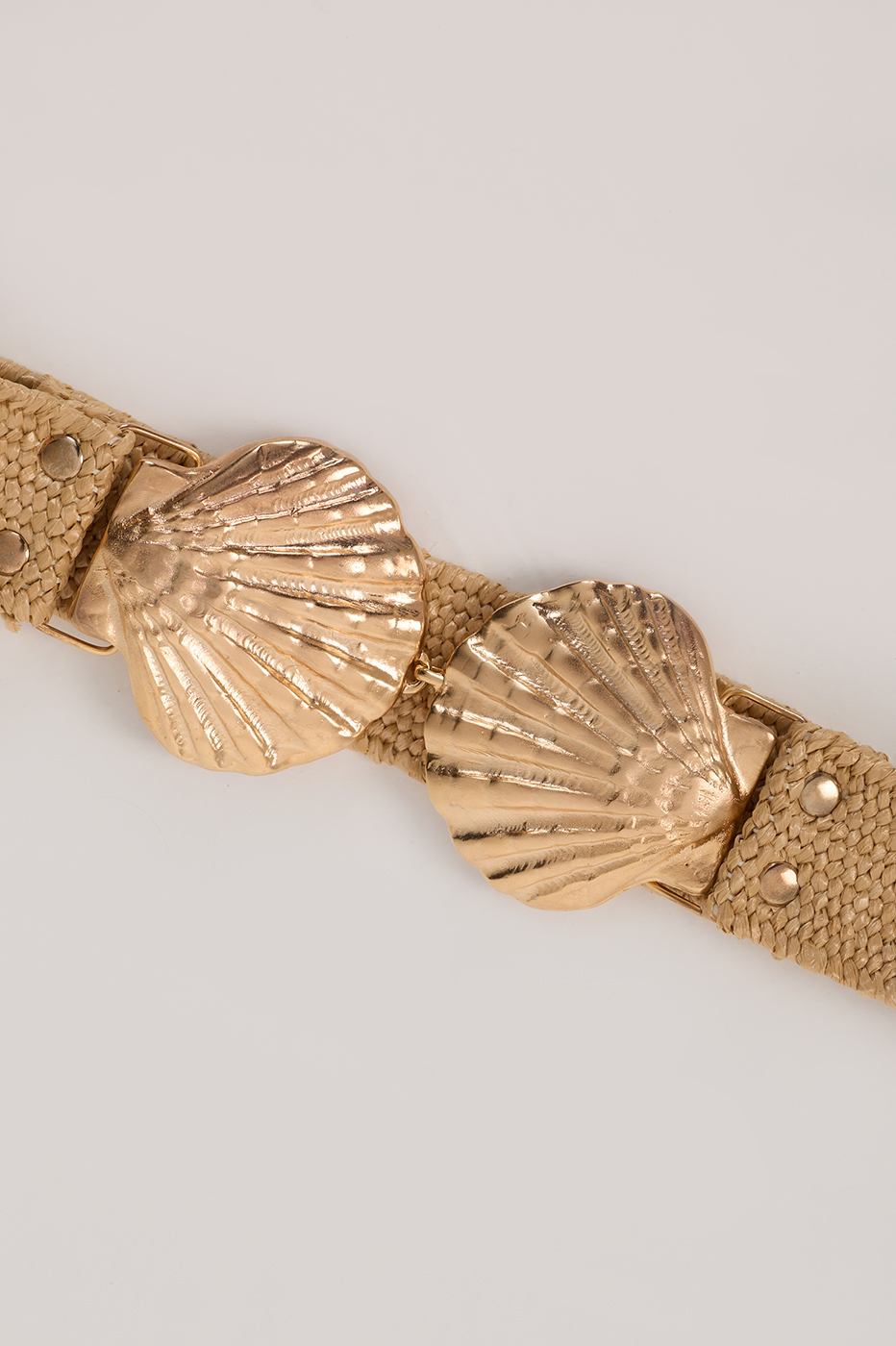 Beige Scallop Shell Belt_4