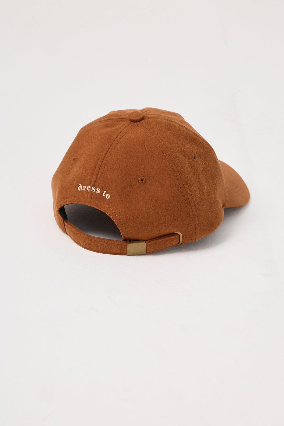 Brown Poente Embroidered Suede Cap_3