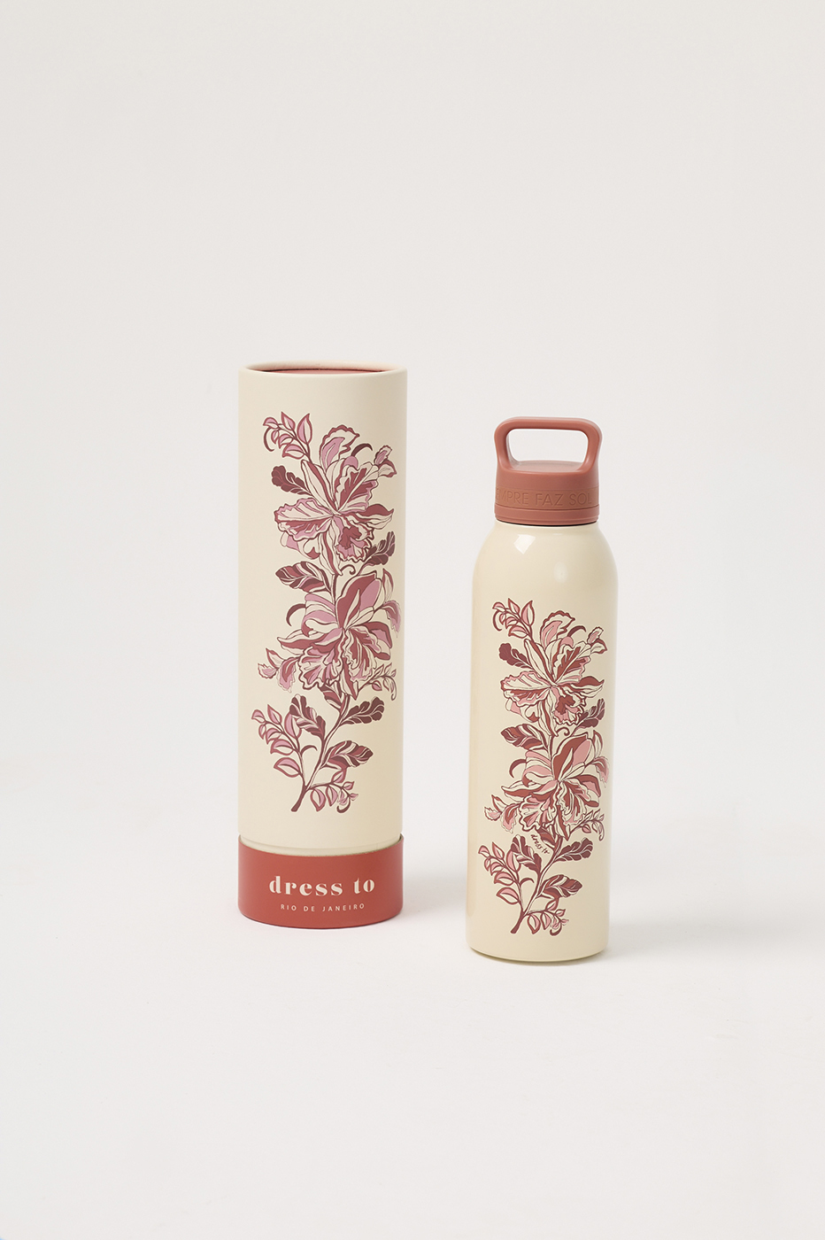 Pink Flor 25.4 oz Thermal Bottle_3