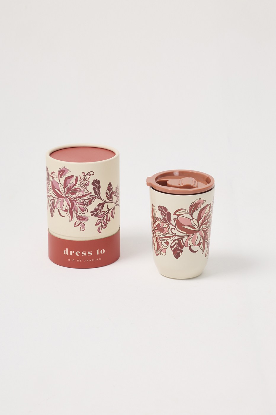 Pink Flor 10.14 oz Thermal Cup_1