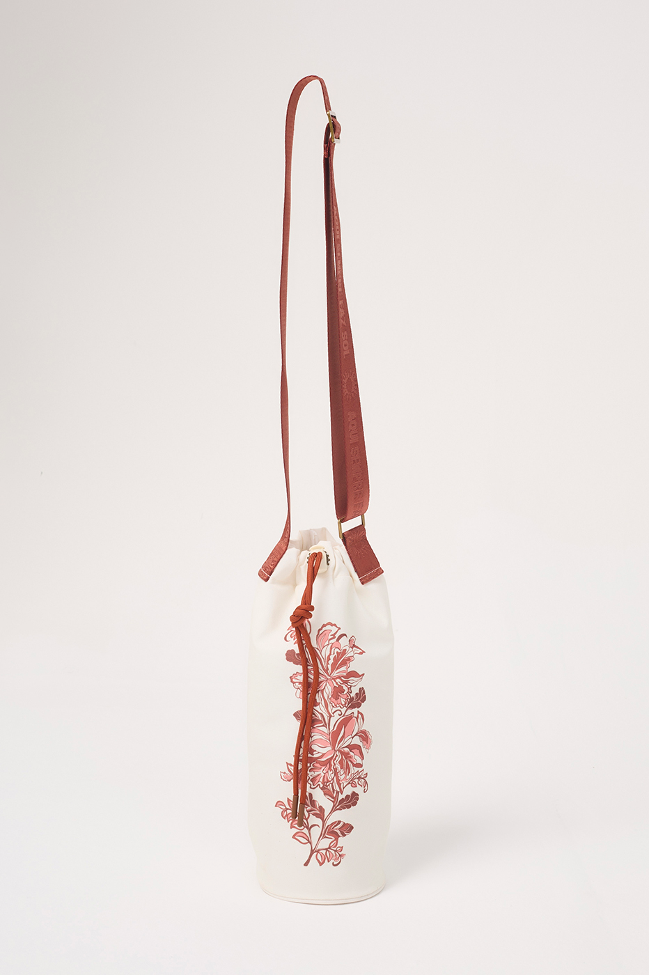 Pink Flor da Manhã Adjustable Strap Bag_1