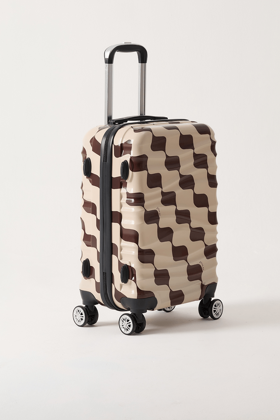 Brown Bossa Nova Hardside Combination Lock Spinner Carry-On Bag_3