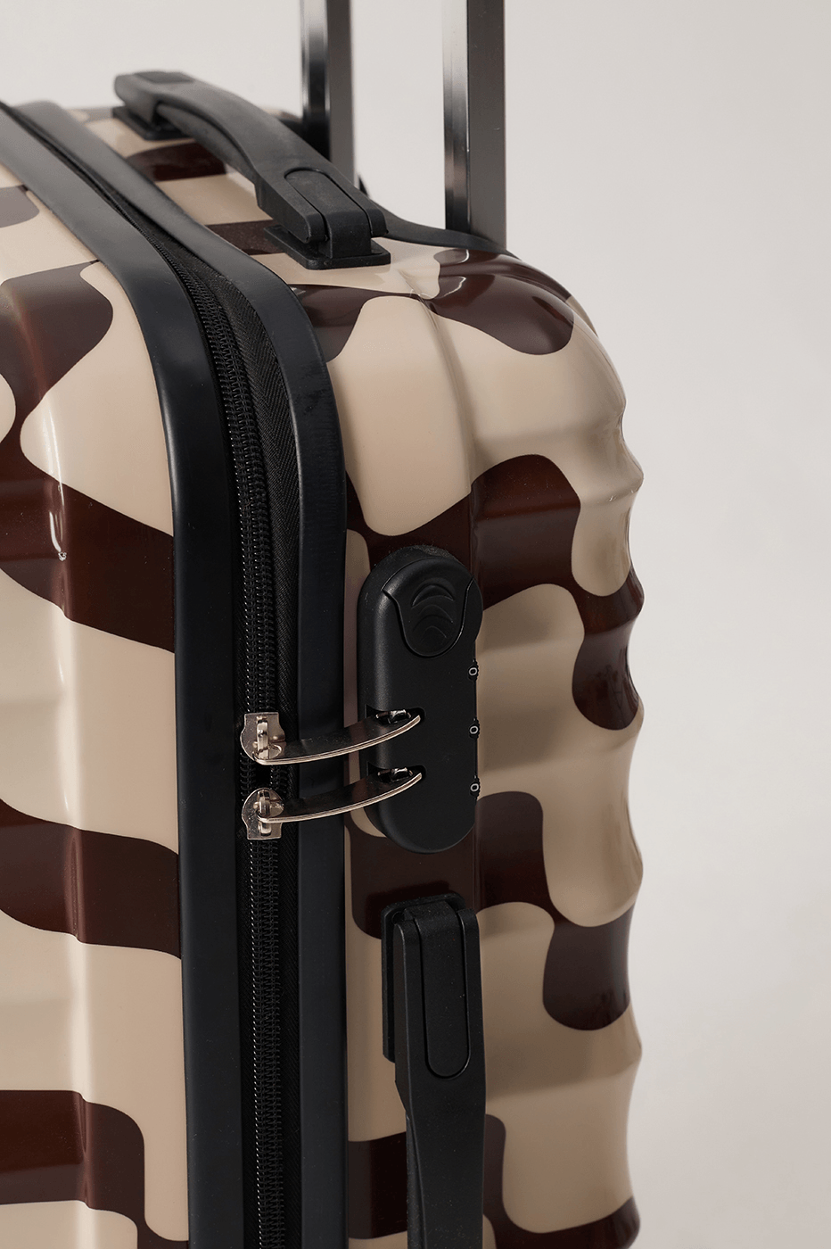 Brown Bossa Nova Hardside Combination Lock Spinner Carry-On Bag_5