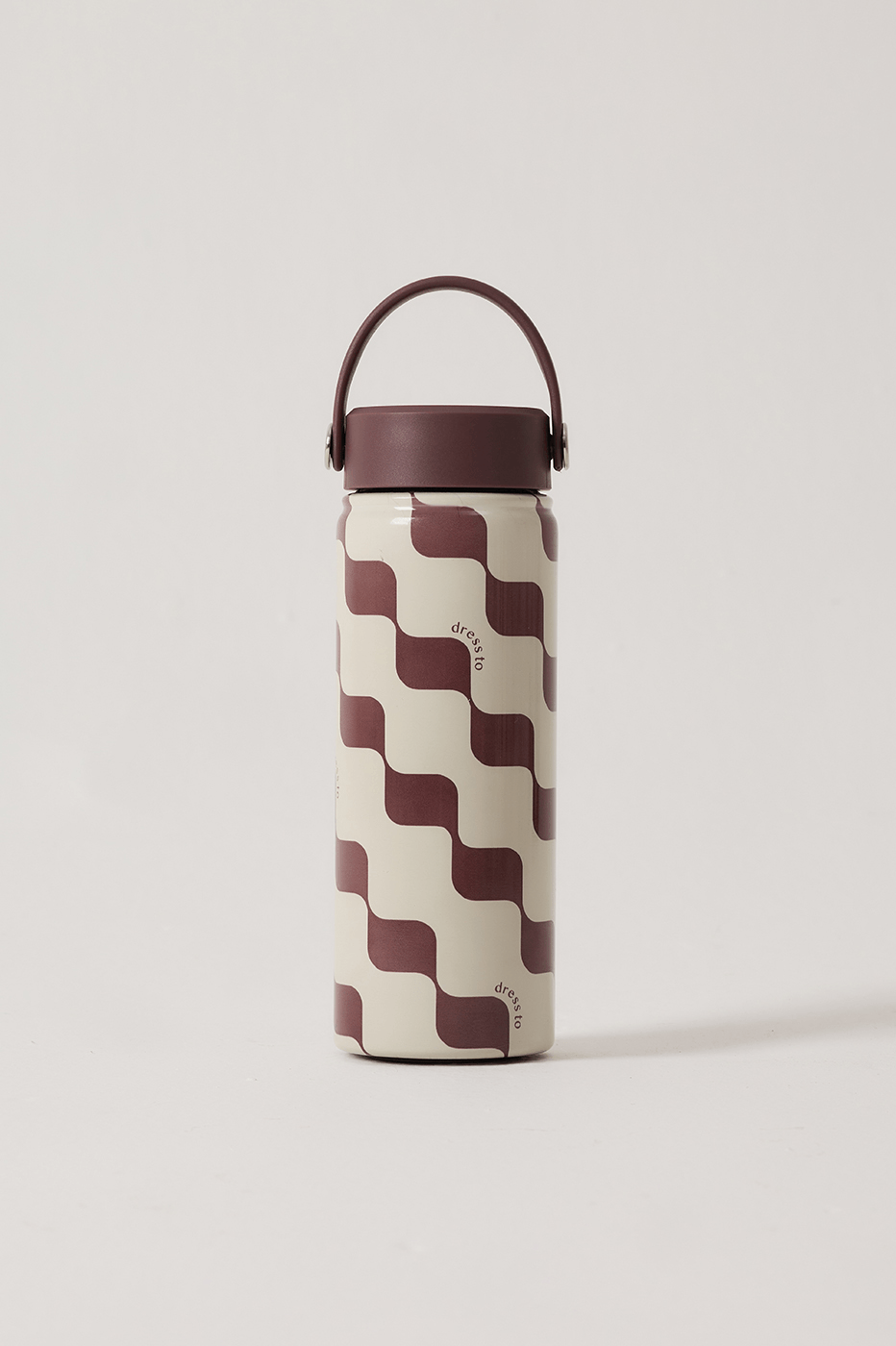 Brown Bossa Nova Handle 22oz Insulated Water Bottle_2