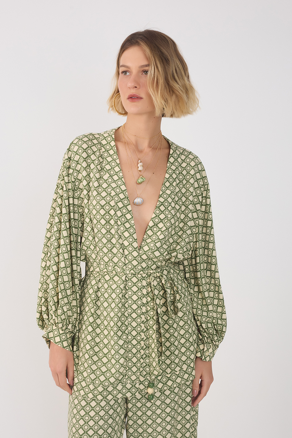 Amanhecer Print Kimono_2