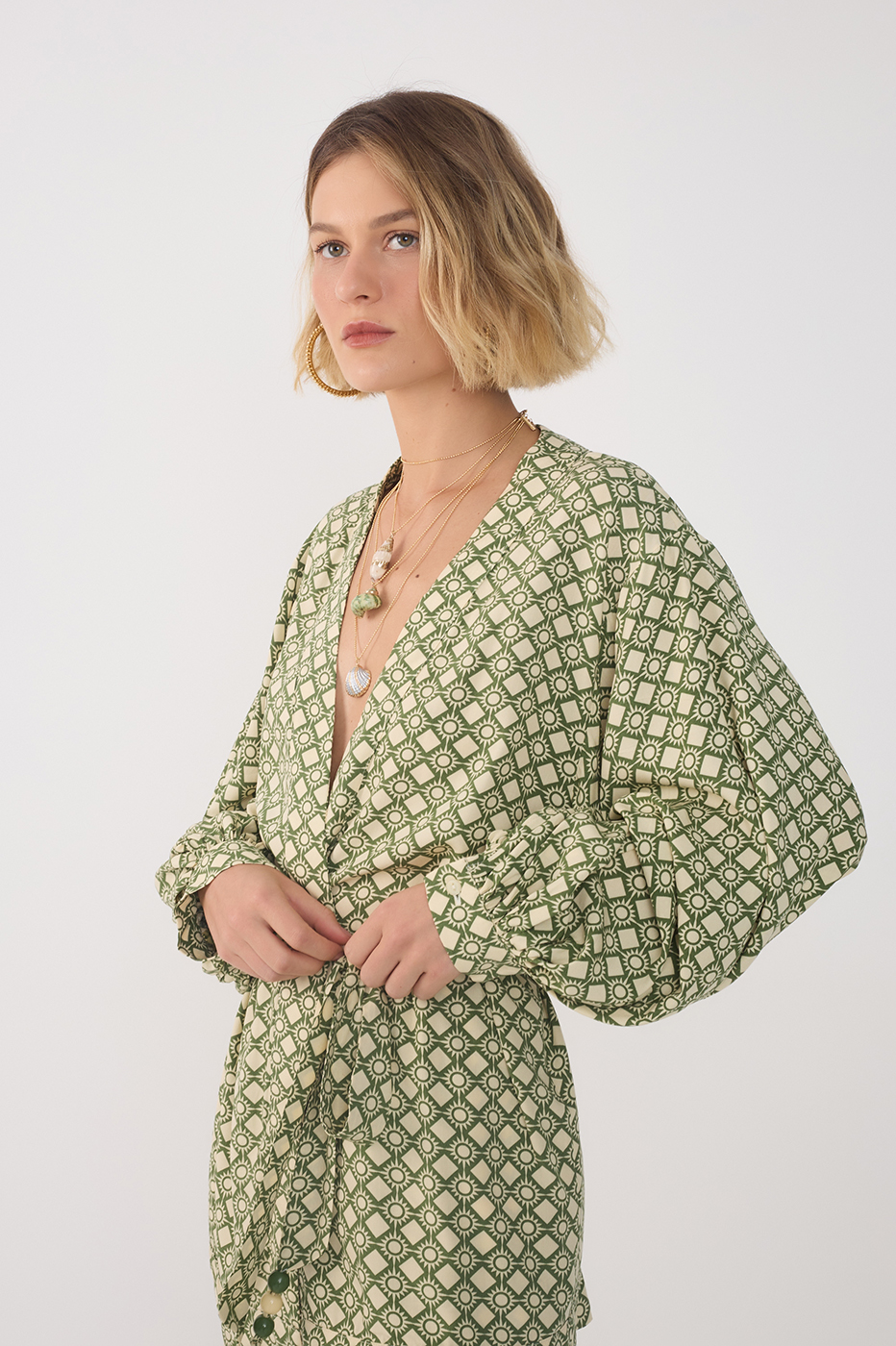 Amanhecer Print Kimono_3